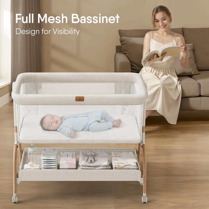3-in-1 Foldable Portable Crib - 3 in 1 Infant & Toddler Beds