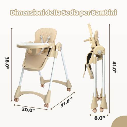 Foldable Multi-Functional Baby High Chair