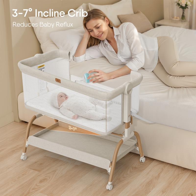 3-in-1 Foldable Portable Crib - 3 in 1 Infant & Toddler Beds