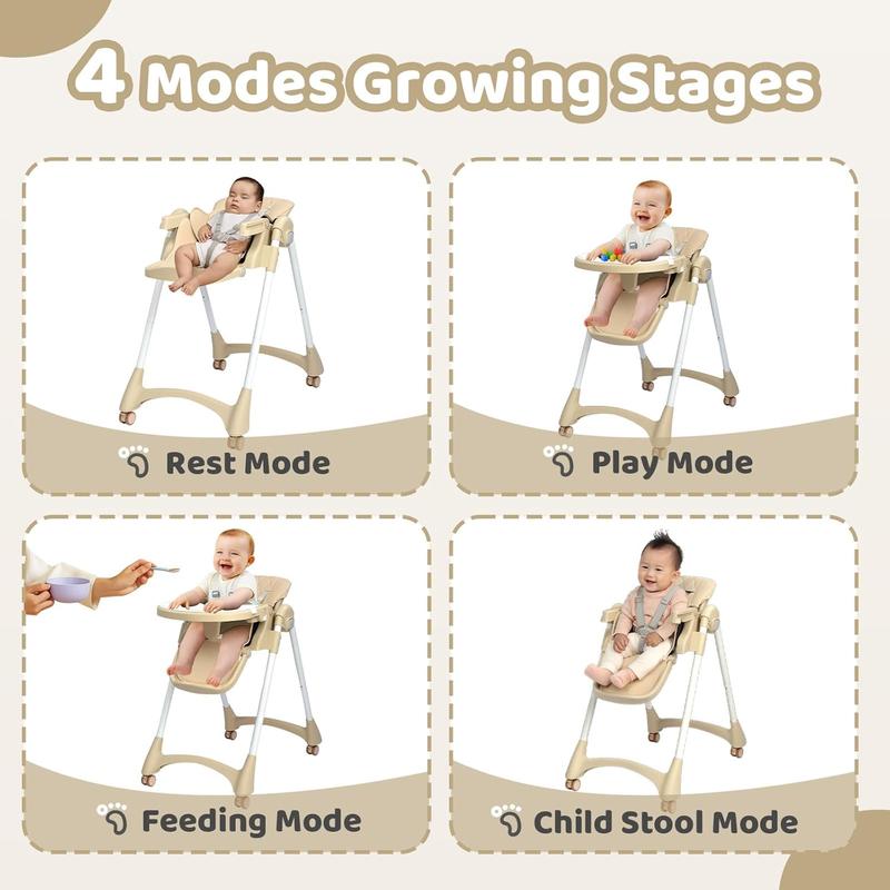 Foldable Multi-Functional Baby High Chair