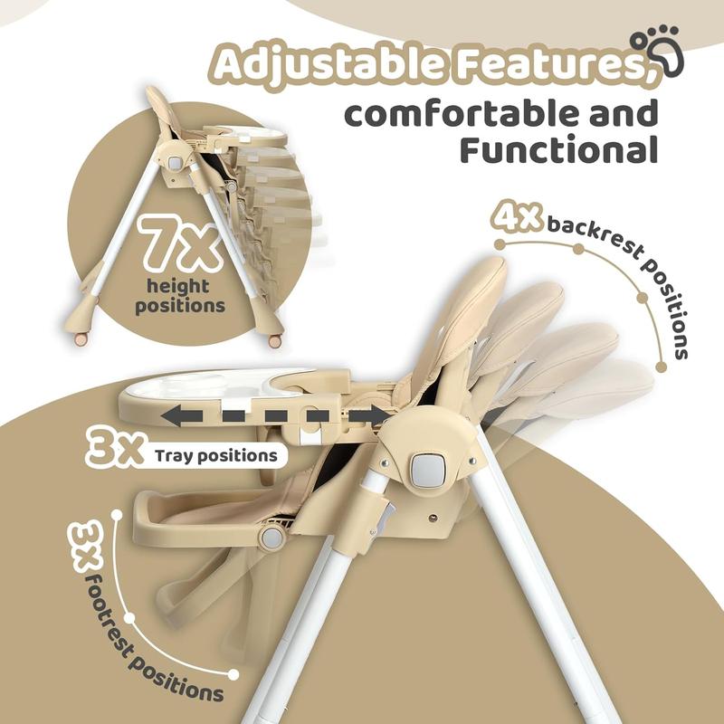Foldable Multi-Functional Baby High Chair