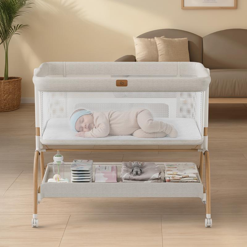 3-in-1 Foldable Portable Crib - 3 in 1 Infant & Toddler Beds